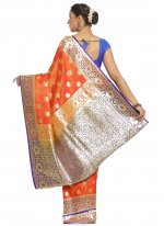 Invaluable Woven Mehndi Designer Traditional Saree