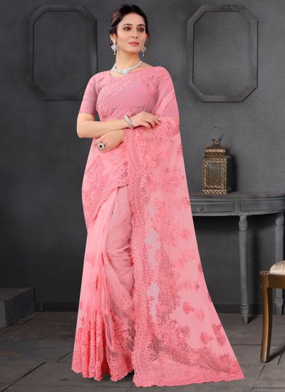 Invigorating Embroidered Ceremonial Trendy Saree