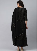 Irresistible Black Fancy Readymade Suit