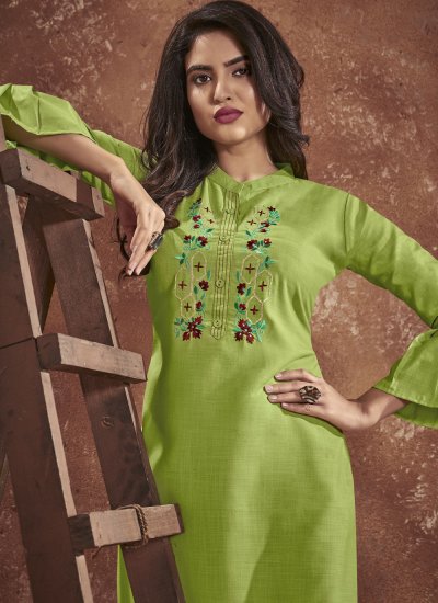 Irresistible Embroidered Festival Party Wear Kurti