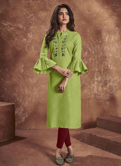 Irresistible Embroidered Festival Party Wear Kurti