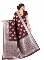 Irresistible Weaving Brown Contemporary Saree