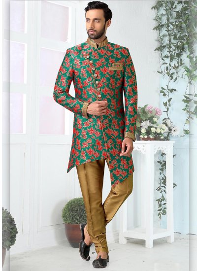 Jacquard Indo Western in Green