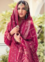  Jasmin Bhasin Embroidered Pink Designer Pakistani Suit