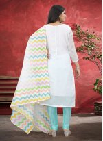 Jazzy Printed Cotton Silk Straight Salwar Suit