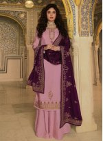 Kritika Kamra Purple Designer Palazzo Suit