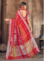 Latest Red Festival Traditional Saree