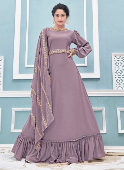 Lavender Fancy Fabric Festival Designer Gown
