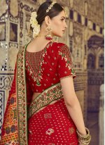 Lavish Red Patola Silk  Traditional Designer Saree