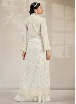 Lavish White Georgette Readymade Salwar Suit
