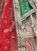 Lehenga Choli Sequins Silk in Multi Colour