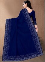 Lively Fancy Blue Traditional Saree