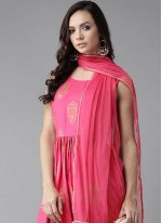 Lively Rayon Pink Designer Salwar Kameez