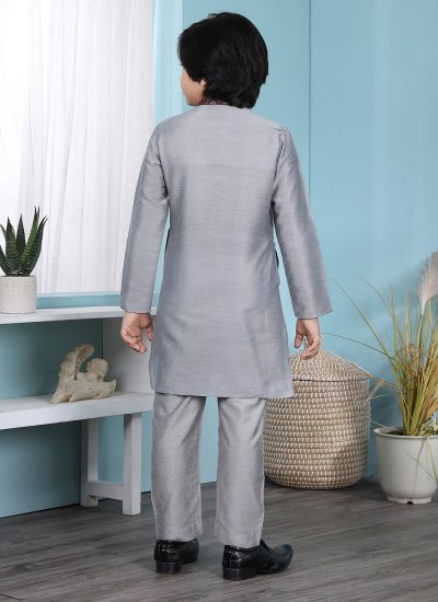 
                            Lovable Cotton Silk Plain Kurta Pyjama