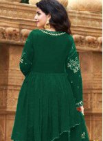 Lovable Embroidered Faux Georgette Designer Palazzo Suit