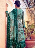 Lovable Green Designer Straight Salwar Suit