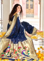 Lovely Banarasi Silk Ceremonial Traditional Designer Saree
