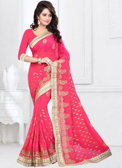 Lovely Embroidered Classic Designer Saree