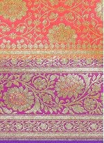 Magenta Woven Designer Traditional Saree