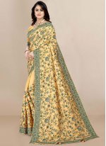 Majestic Embroidered Silk Classic Saree