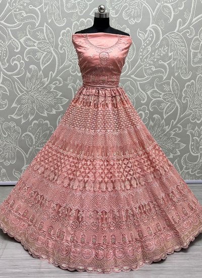 Majesty Net Pink Thread Designer Lehenga Choli
