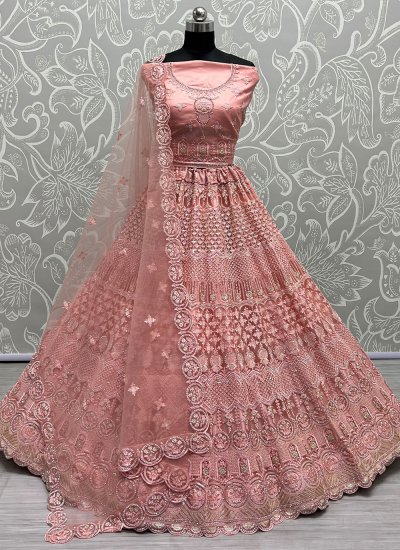 Majesty Net Pink Thread Designer Lehenga Choli
