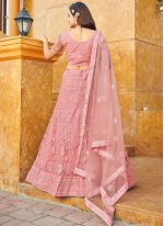Majesty Resham Pink Net Trendy Lehenga Choli