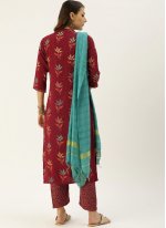 Maroon Color Readymade Salwar Suit