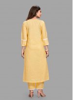 Marvelous Yellow Engagement Pant Style Suit