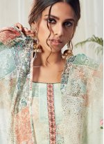 Masterly Cotton Digital Print Multi Colour Trendy Straight Salwar Suit