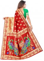 Masterly Red Traditional Saree