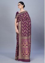 Mesmeric Banarasi Silk Woven Trendy Saree