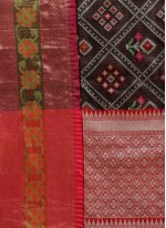 Mesmerizing Black Banarasi Silk Designer Traditional Saree