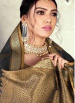 Mesmerizing Weaving Chanderi Cotton Classic Designer Saree