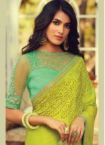 Miraculous Embroidered Engagement Contemporary Saree