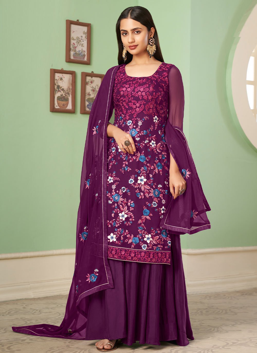 Best Sharara Suits for Modern Indian Women | Trending and Most comfortable Sharara  Suits from Surat Suit - Surat Suit