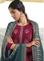 Modernistic Art Silk Engagement Designer Pakistani Suit