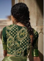 Modernistic Weaving Engagement Saree
