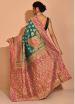 Modest Kanchipuram Silk Handwork Trendy Saree