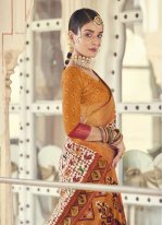 Modest Patola Silk  Patola Print Multi Colour Trendy Saree