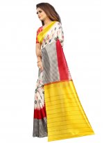 Multi Colour Ceremonial Printed Saree