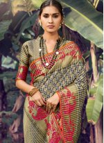 Multi Colour Color Traditional Designer Saree