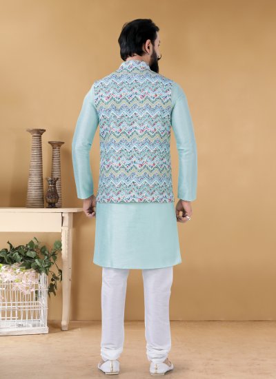 Multi Colour Cotton Printed Nehru Jackets