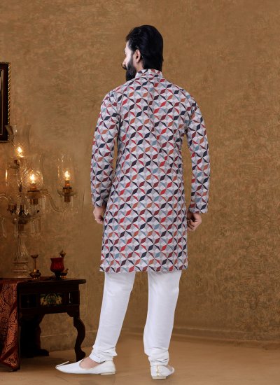 
                            Multi Colour Digital Print Mehndi Kurta Pyjama