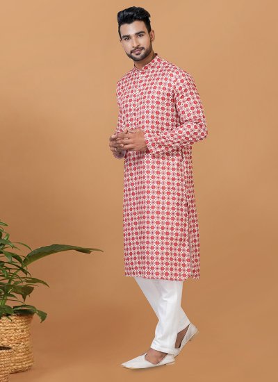 Multi Colour Digital Print Mehndi Kurta Pyjama