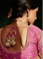 Multi Colour Embroidered Silk Designer Traditional Saree
