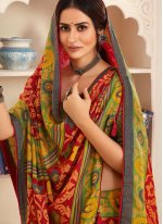Multi Colour Fancy Designer Traditional Saree