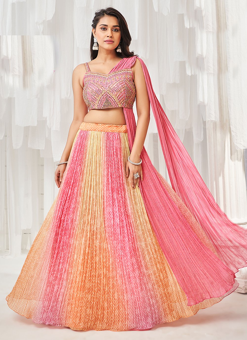 Stunning And Pin Worthy Multicolored Lehengas For Brides-To-Be!