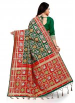 Multi Colour Patola Silk  Weaving Classic Saree
