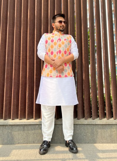 Multi Colour Printed Nehru Jackets
